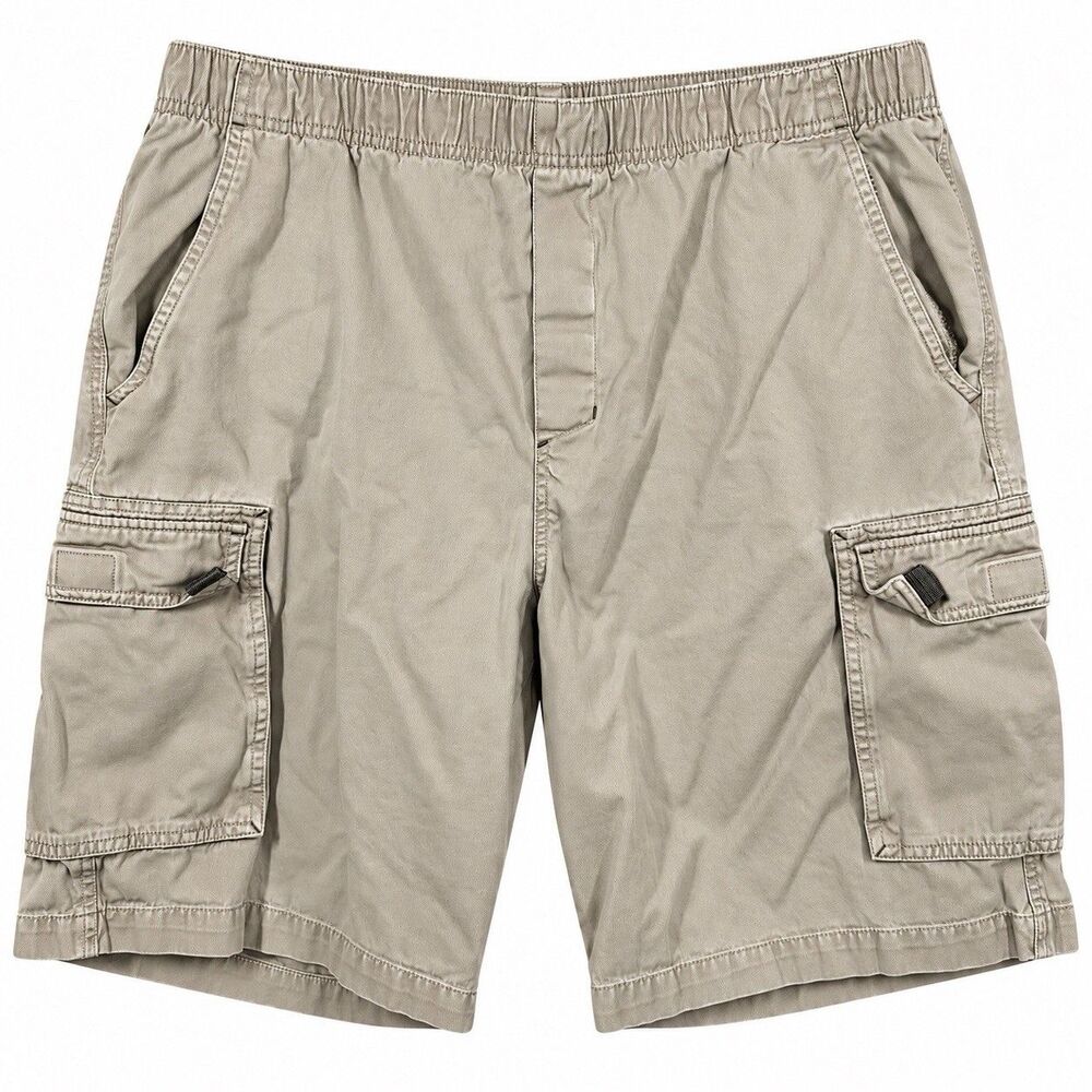 Vintage OP Ocean Pacific Cargo Shorts Men 36 Khaki Y2K Surf Skate Utility